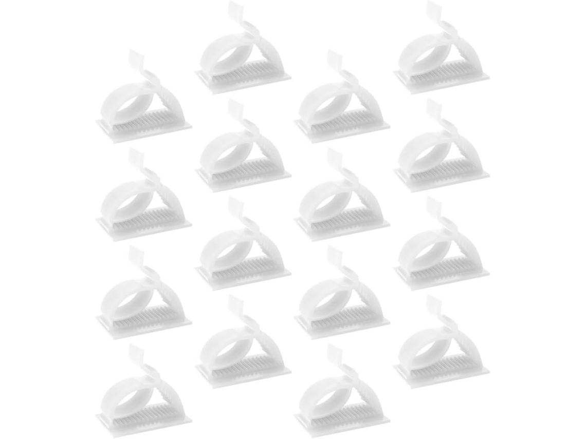 Conjunto De 120 Presilhas Plástico Branco Escritório