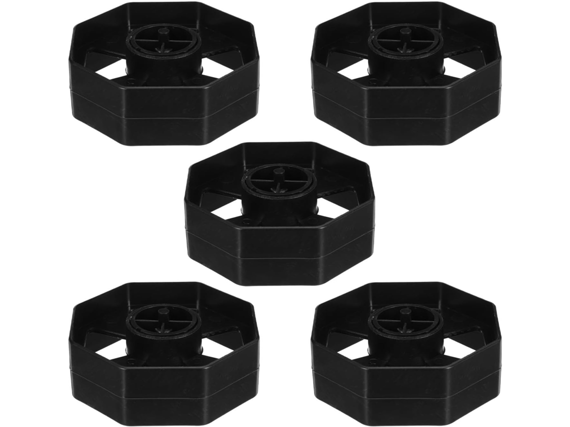 Conjunto de 5 núcleos de substituição para dispensador Fita Adesiva, kit de inserção de rolos de plástico Fita Adesiva, redondo