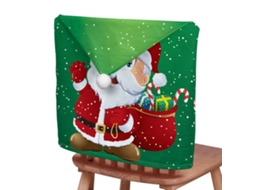 Laxiscreed Conjunto De 4 Capas De Cadeira Natalícias Em Pelúcia Para Decoração Festiva