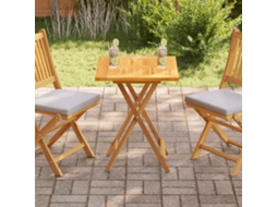 Vidaxl Tampo De Mesa 60x60x2,5 Cm Madeira De Teca Maciça