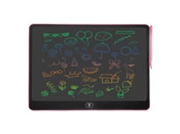 Prancheta eletrônica LCD de 16 polegadas, colorida para viagens ao ar livre, rosa claro, Slowmoose