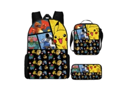 Conjunto De Mochila Infantil De Três Peças Com Estampa De Fada: Mochila + Mochila De Viagem Diagonal + Estojo, Modelo 36