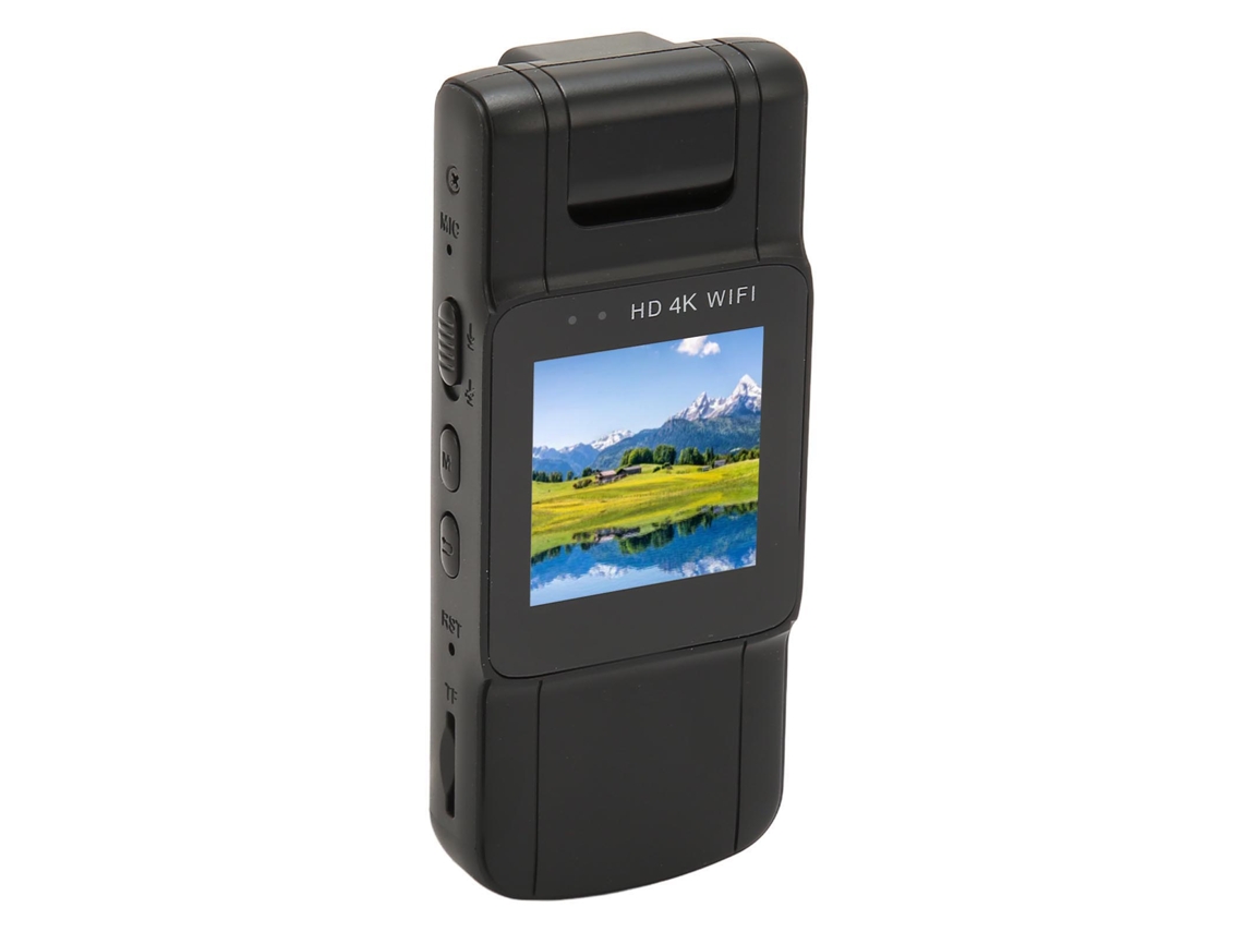 Câmera Portátil Mini Wifi Vestível Com Clip Traseiro Gravador De Vídeo Hd Controle App Para Polícia