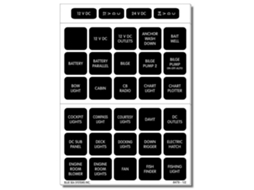 BLUE SEA Square Label Kit 60 Units