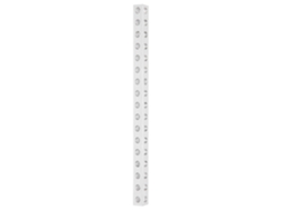 Perfil Extrudado de Alumínio Viga em L 17 Buracos 8x8mm 136mm Acessórios de Robô Modelo 3106 0017 0136
