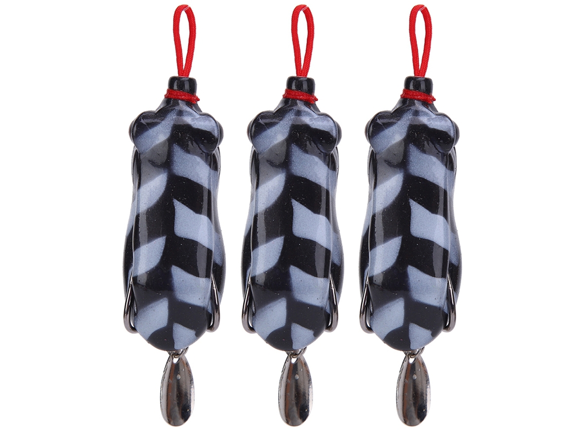 Isca de Pesca Simulada Soft com 3 Peças 5.5cm