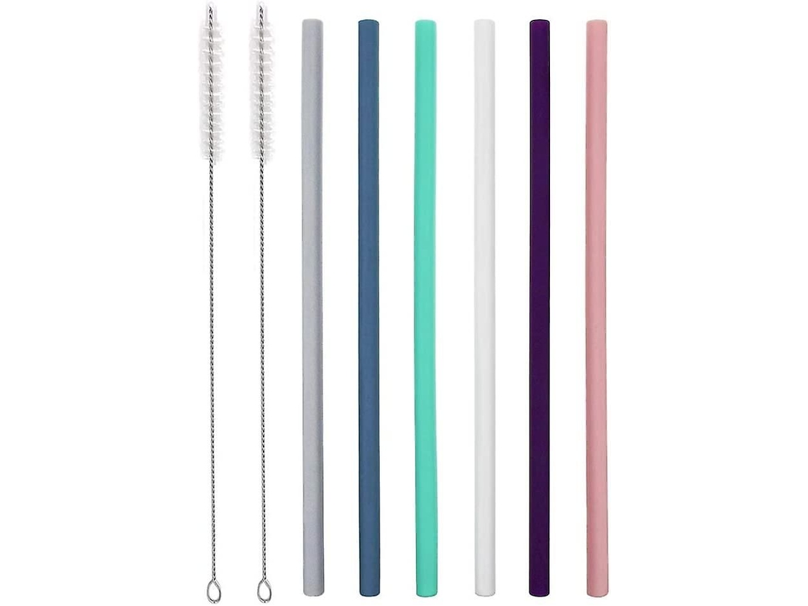 Conjunto De 6 Canudos De Silicone Para Copos De 30 E 20 Onças