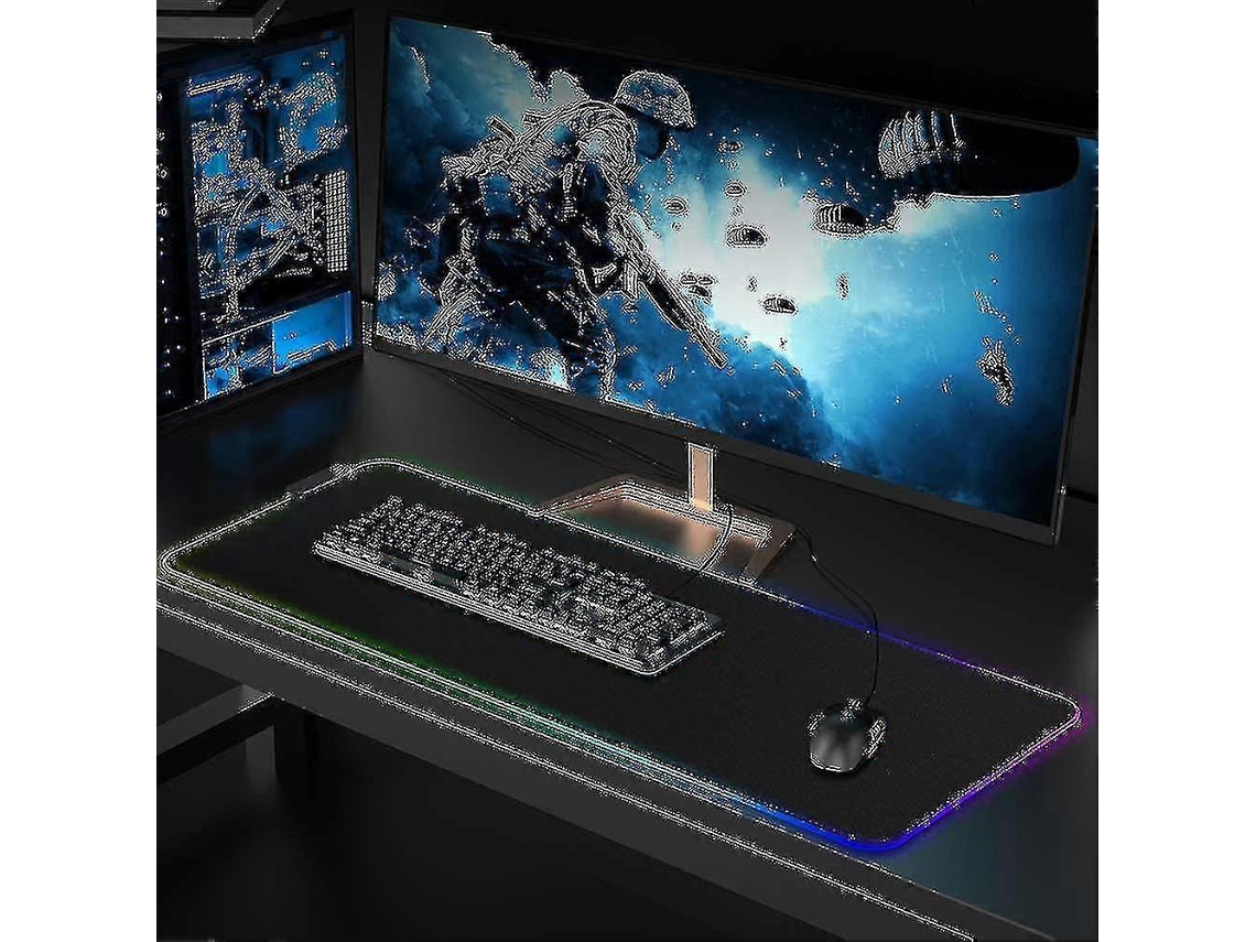 Mousepad Gamer Com Iluminação Led H Brilvibera