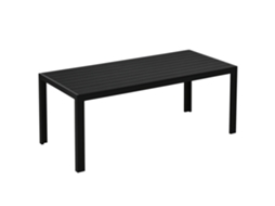 Mesa de Jardim em Alumínio 120x70cm, Moderna e Resistente Ao Tempo para Terraço