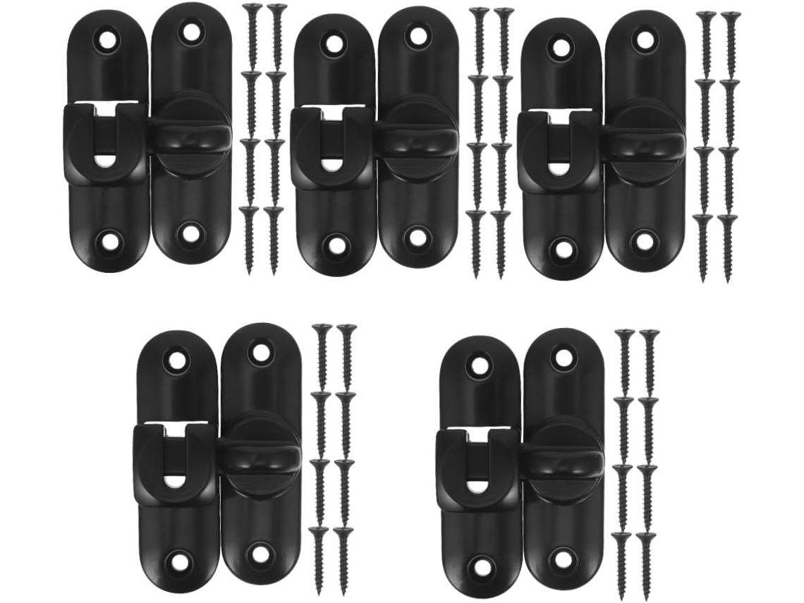 Conjunto De 5 Trincos De Aço Inoxidável Para Portas De Correr.