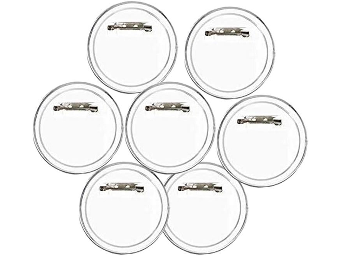 Kit Com 30 Peças De Crachás Redondos Em Acrílico Transparente Com Alfinetes, Acessórios Para Faça Você Mesmo