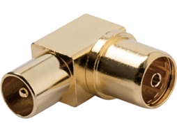 Adaptador VIVANCO Coaxial 90º F-M 