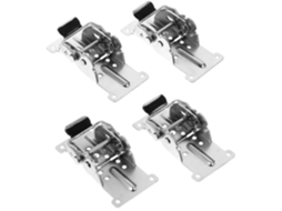 Conjunto De 4 Dobradiças Dobráveis Ferro Autoportantes Para Portas