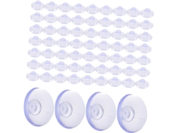 Conjunto Genérico Com 100 Ganchos De Sucção Para Mesas Vidro. Mini Sup