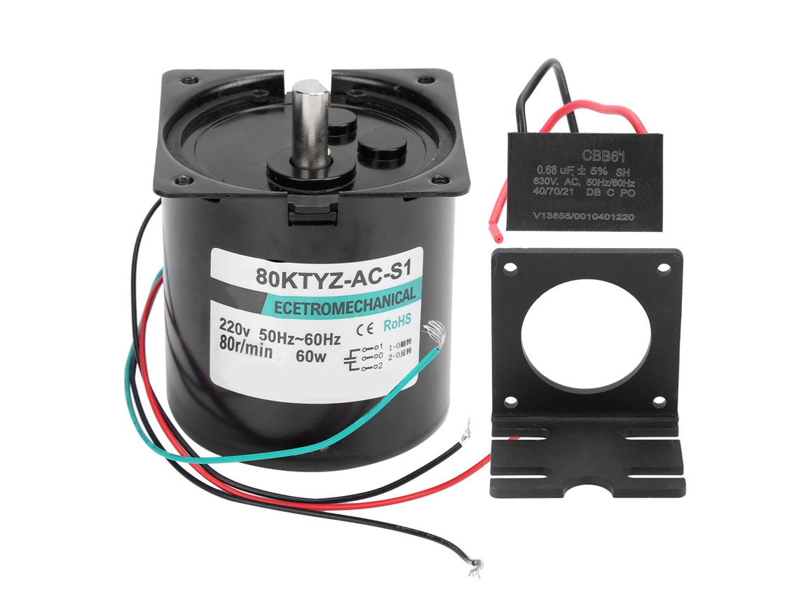 Motor Síncrono Ca 60w 80rpm S/MARCA