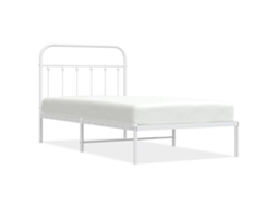 Estrutura de Cama com Cabeceira Metal Branco MAISON EXCLUSIVE 100x190 cm