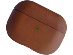 Suporte Para Fones De Ouvido Em Couro Dividido Luxo Com Bateria Led Integrada E Recortes Precisos Acesso Total Ao Estojo