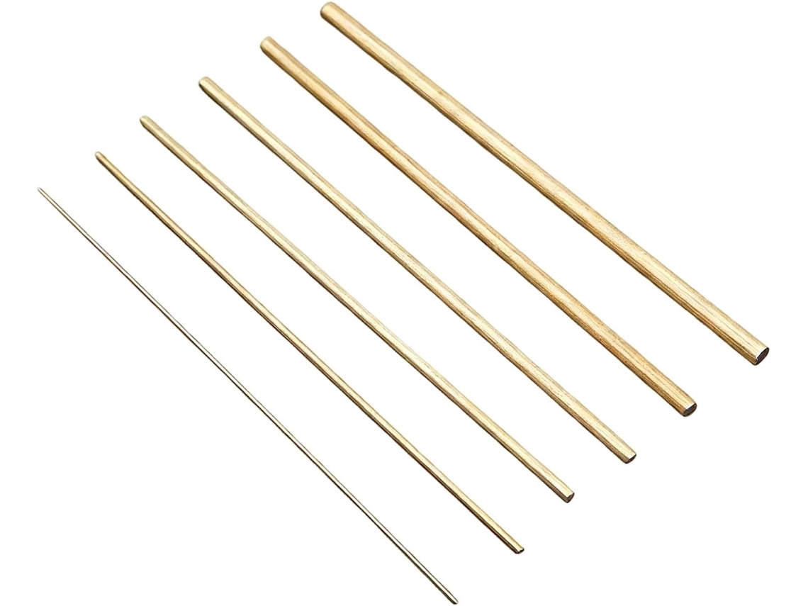 Pinos de latão de 85 mm de compressão para reforço de modelos, diâmetro opcional preciso para reparo de diversos modelos de brinquedos.