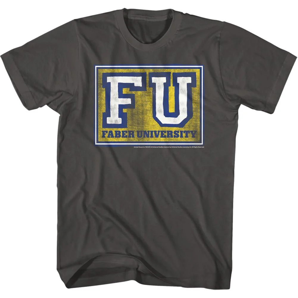 Unisex Adult T-shirt Rockinstone Animal House Movie Fu Solid Smoke Sizexl