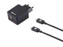 Kit Carregador Viagem + Cabo USB-C GOODIS 2 USB V-3.4A Type C