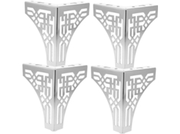 Mipcase Conjunto De 4 Pés Metálicos Para Móveis, Design Em Ferro, Ideais Para Suporte De Sofás E Mesas Niveladoras