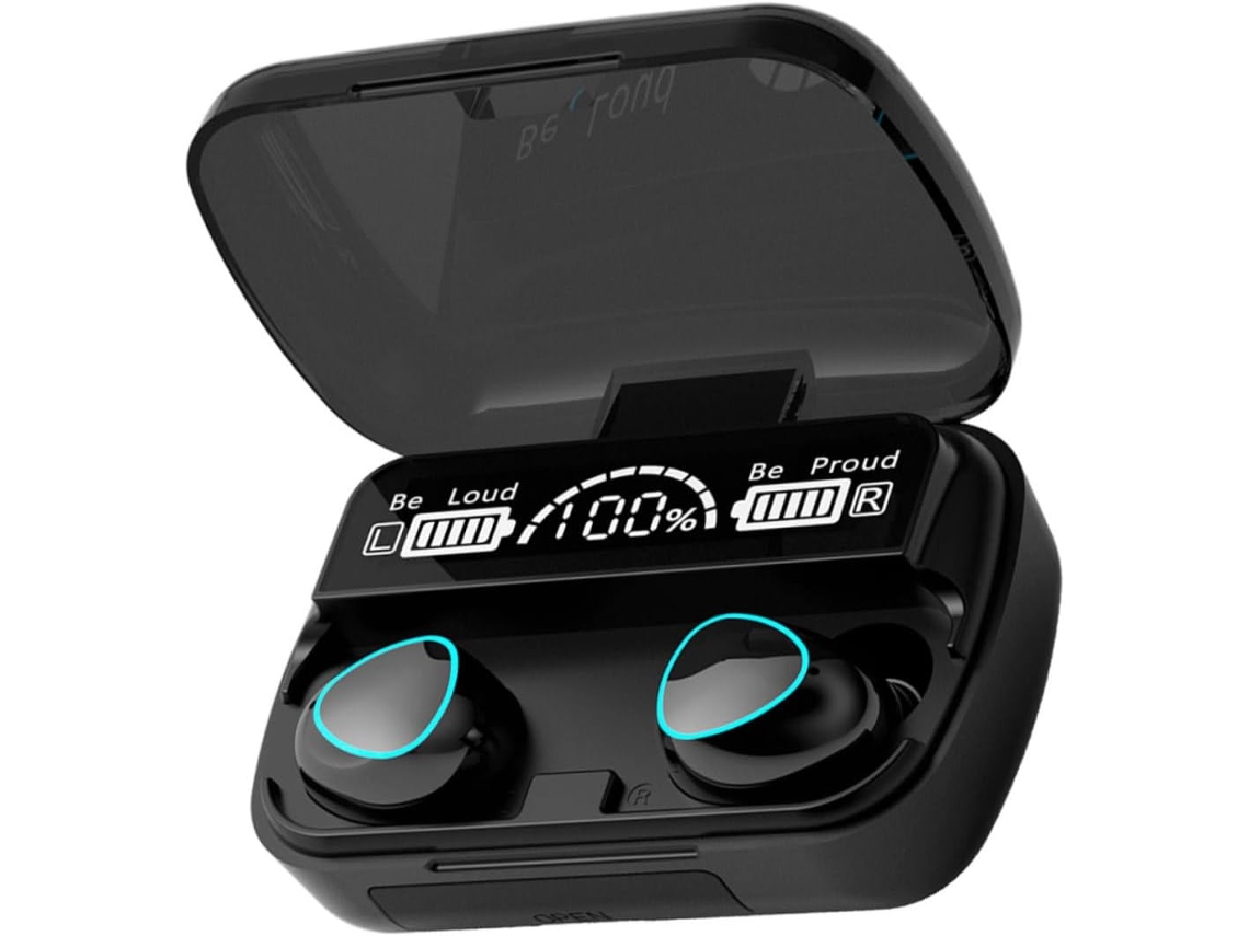 Fones De Sem Fio M10 Tws, À Prova Mini Com Toque E Usb, Para Pretos