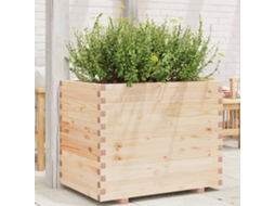 Vidaxl Vaso/floreira De Jardim 90x60x72 Cm Madeira De Pinho Maciça
