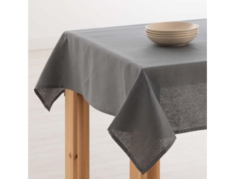 Toalha de Mesa BELUM impermeável resistente a manchas Linho 100% Antracithe (400x150 cm)