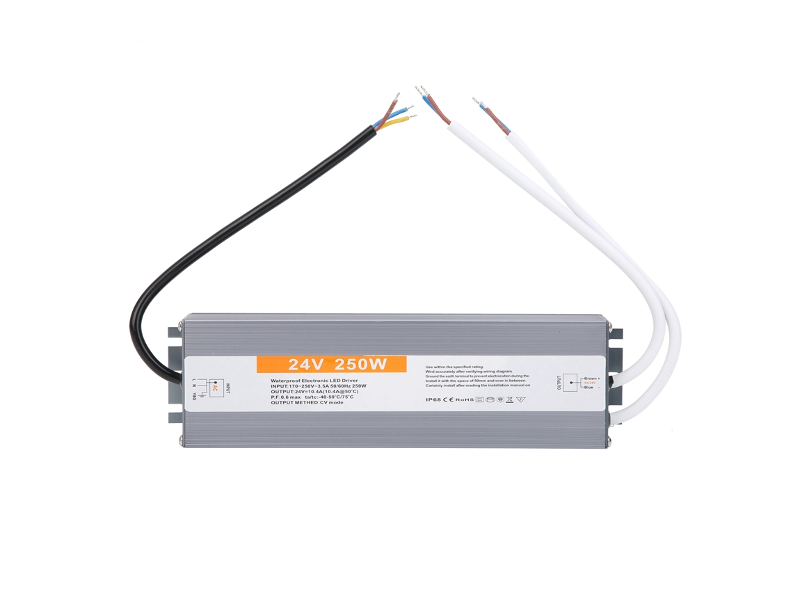 Fonte De Alimentação Interruptora Impermeável 250w Driver Led Transformador Ac170‑250v
