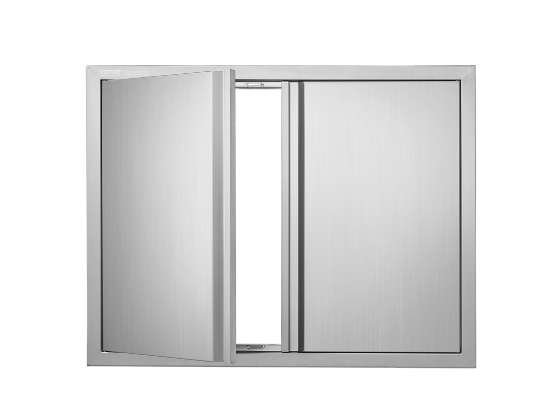 VEVOR 787X609 Mm Porta de Acesso À Ilha de Churrasco Ao Ar Livre Porta de Cozinha de Aço Inoxidável