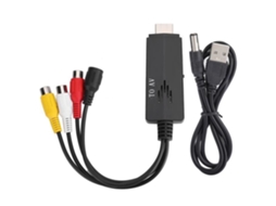 HURRISE Video Adapter Video Converter para Av 1080P Hd Adapter Cable Converter Male To Video Attachment