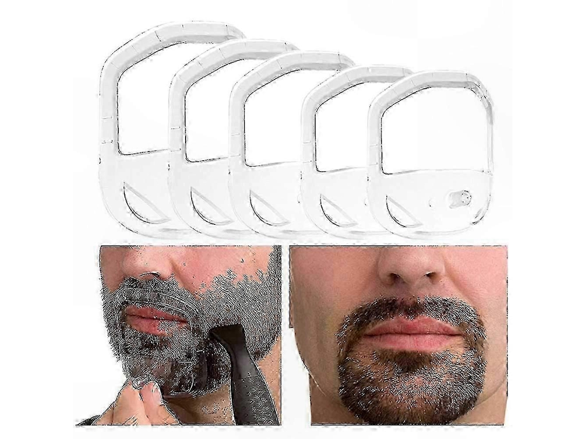 Molde Para Modelar Barba Transparente Conjunto De 5 Peças Para Estilo