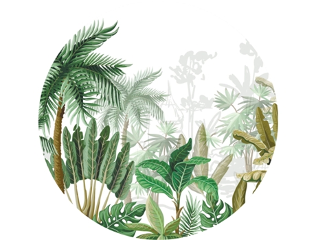 Mural Decorativo Autoadesivo SANDERS & SANDERS (140 cm - Tecido - Verde)