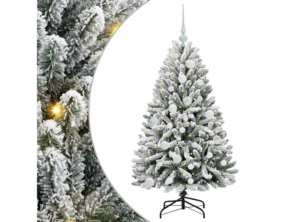 Conjunto 1 Árvore De Natal Artificial Vidaxl Verde Pvc (120 Cm)