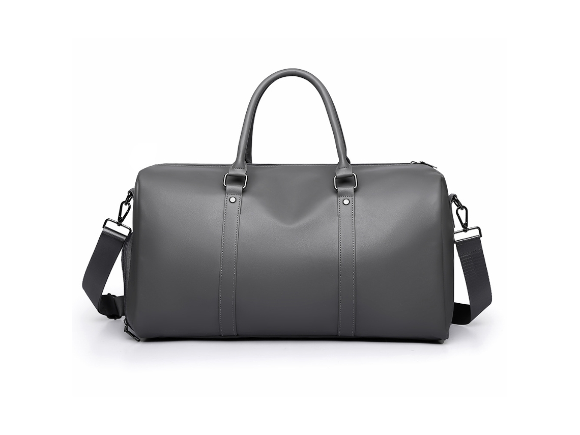 (cinza) Bolsa De Viagem Masculina De Grande Capacidade, Com Compartimentos Para Itens Secos E Molhados, Resistente À Água, Estilo Sacola.