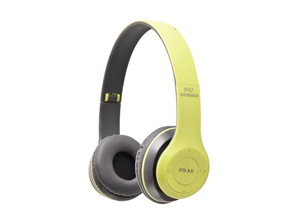 Auriculares Sem Fio Montada Memória Tf YIZHOOD Bluetooth com Porta-Cartões Verde