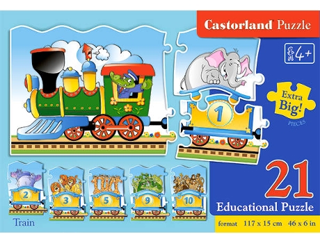Puzzle  Train (21 Peças)