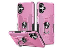 Capa De Celular Híbrida Com Suporte De Anel E Armadura