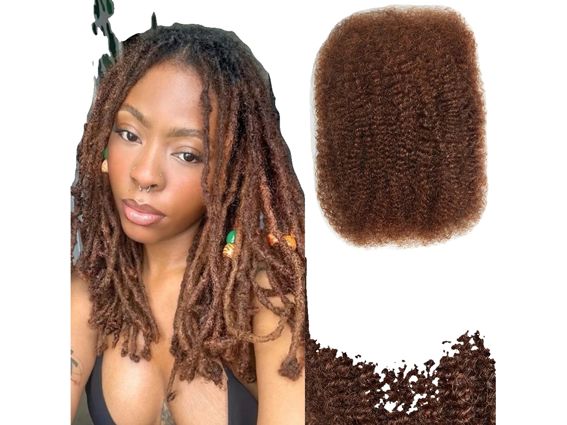 Extensões De Cabelo Humano, Textura Cacheada Kinky, Permutável, 4-a, 3pcs/lote, 18polegadas-d