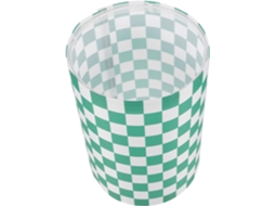 Abajur De Tecido Para Luminária De Mesa Verde, Modelo De Substituição Com Estampa De Xadrez. Gokoco