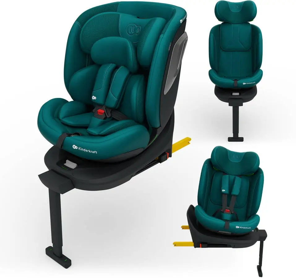 Cadeira Auto Kinderkraft I-360 2 Plus (4 Em 1 - 40-150 Cm - 0-12 Anos - I-size - Verde)