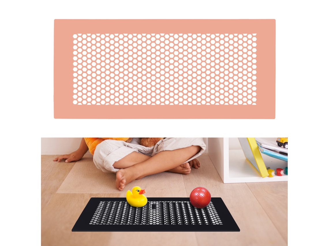 Laxiscreed Cobertura De Registro De Piso De Silicone Segura Para Bebés, Compatível 4x10 Polegadas