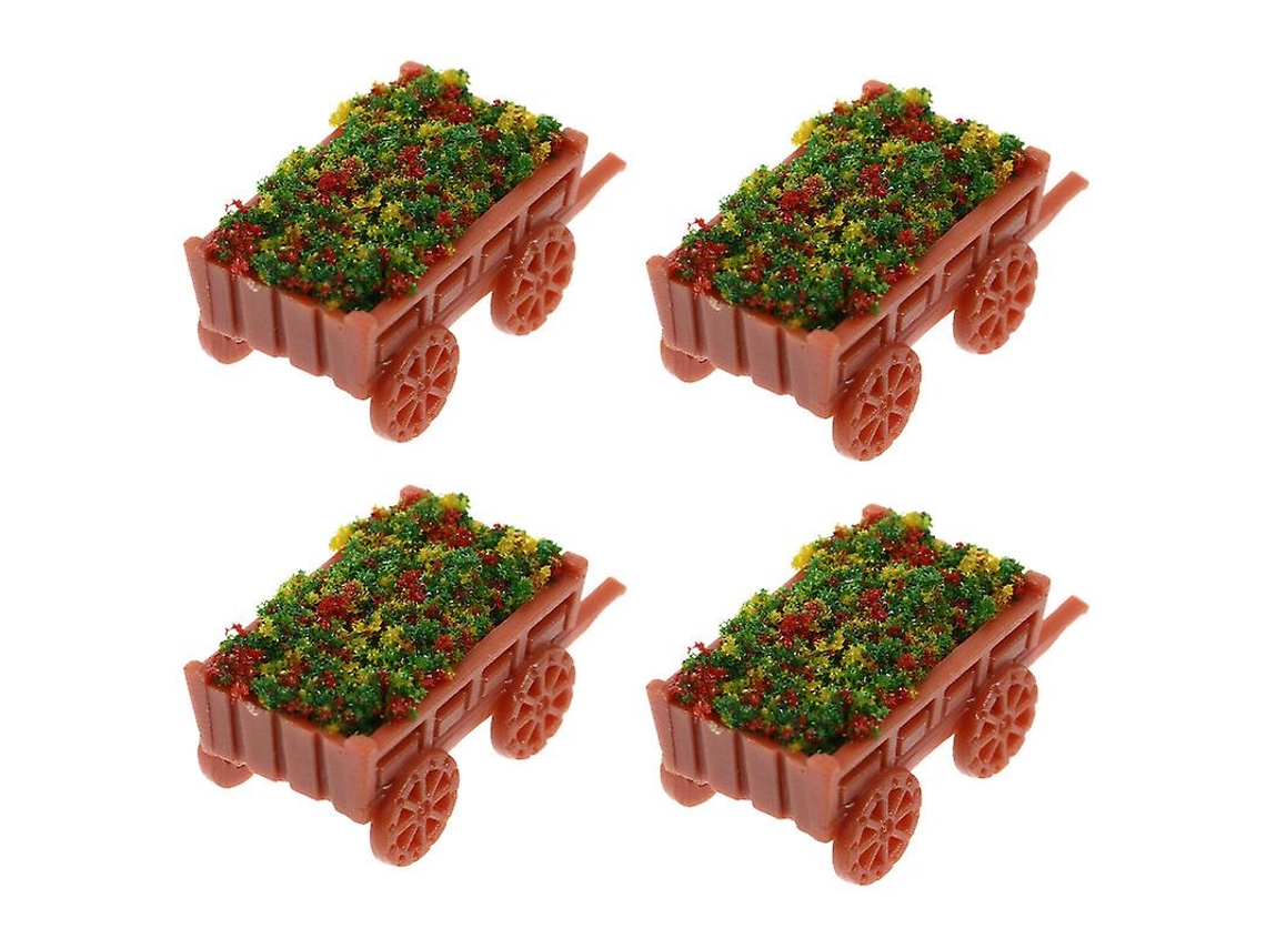4 Unidades de Canteiro de Flores em Miniatura ALLINLESS