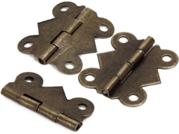 Dobradiças De Ferro Zerodeko Para Armários, Dobradiças Resistentes Para Portas, 2, 5x2cm, Mini, 20 Peças, Estilo Vintage