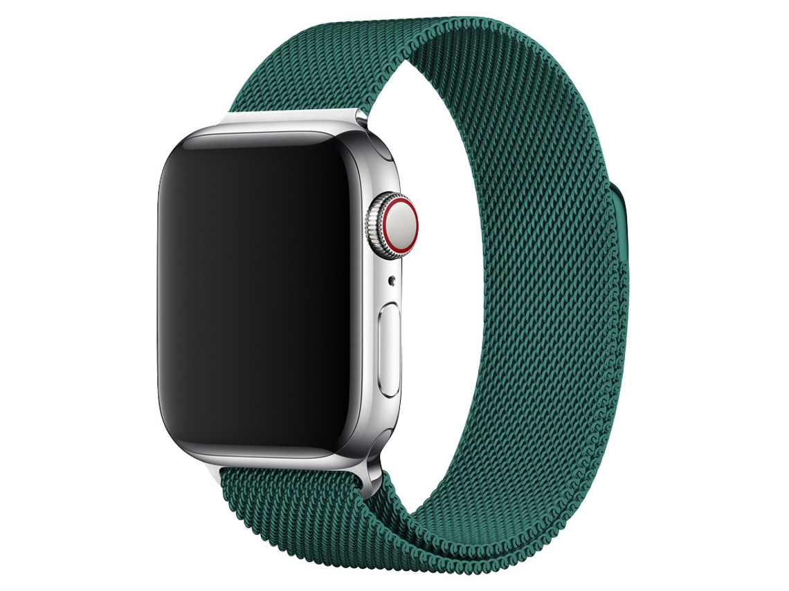Bracelete Pulseira Milanese Mesh para Apple Watch Series 7 41Mm Pine Green