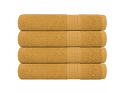 Toalhas de Sauna Frogn, 4 Unidades, Douradas, 80x200 Cm, 360 G/m BRILVIBERA