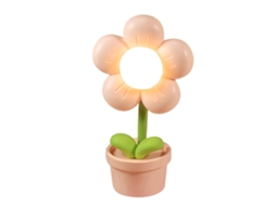 Lâmpada de Noite Mini Flor Cute Decorativa Led para Quarto