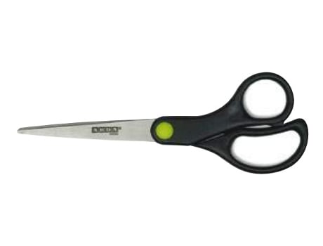 ARDA FB15RE tesoura de mesa e artesanato Tesoura de escritório Corte reto Preto, Verde, Aço inoxidável