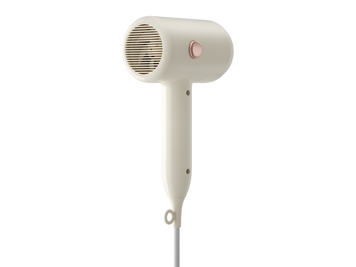 2026zentro-secador De Cabelo 1800w Com Íons Negativos 3000m 3 Velocidades Leve Branco Para Mulheres
