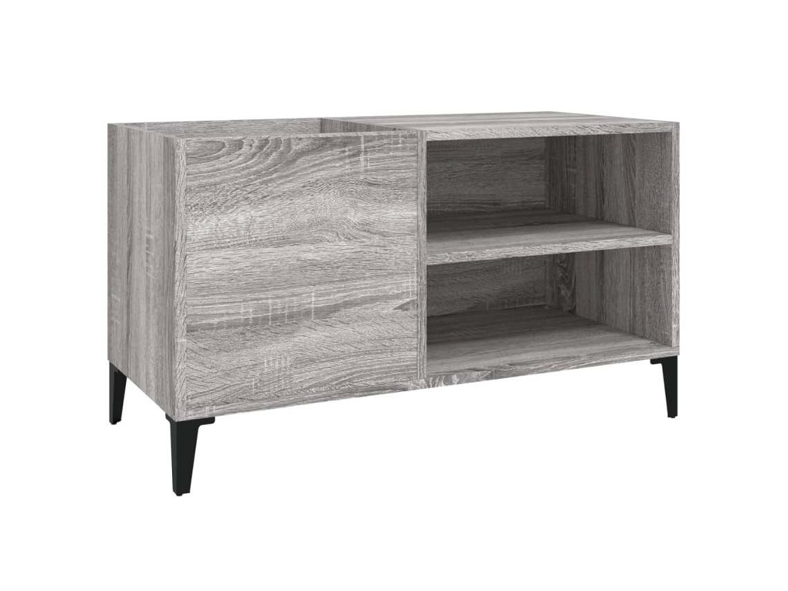 Armário para Discos MAISON EXCLUSIVE em Derivados de Madeira Cinza Sonoma (84,5x38x48 cm)